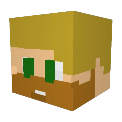JamieCBCKN Minecraft avatar head, 3D render