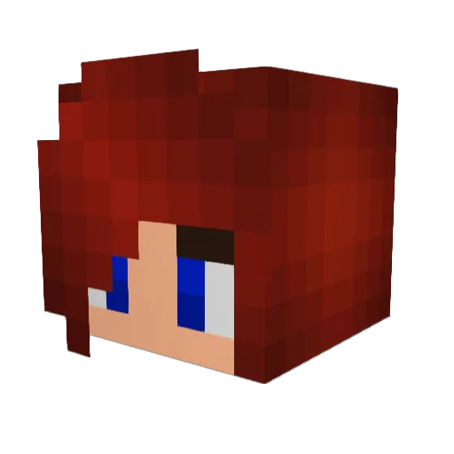 JamieSmile13 Minecraft avatar head, 3D render