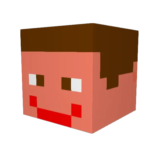 Jamie_TDS Minecraft avatar head, 3D render
