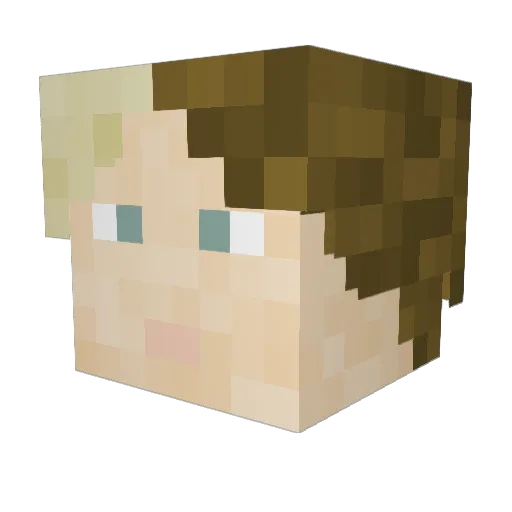 Jamieez347 Minecraft avatar head, 3D render