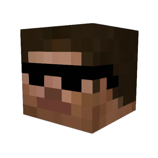 Jamiejots Minecraft avatar head, 3D render