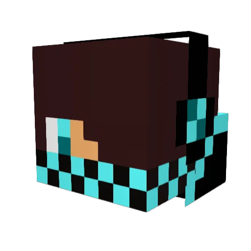 Jamiekoch Minecraft avatar head, 3D render