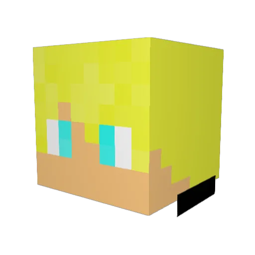 Jamiemoo9 Minecraft avatar head, 3D render
