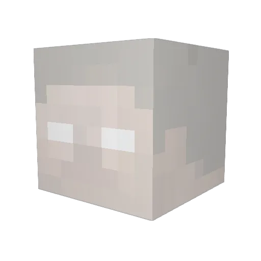 Jamieshadow Minecraft avatar head, 3D render