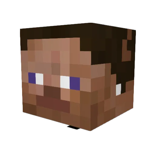 JamilJc Minecraft avatar head, 3D render