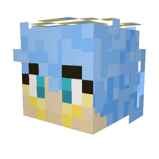 JaminJones Minecraft avatar head, 3D render