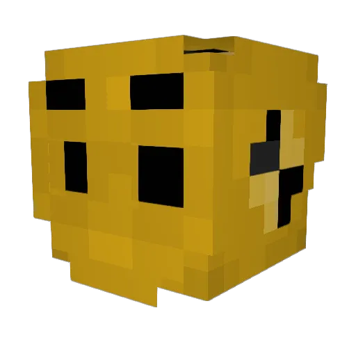 Jamingo Minecraft avatar head, 3D render