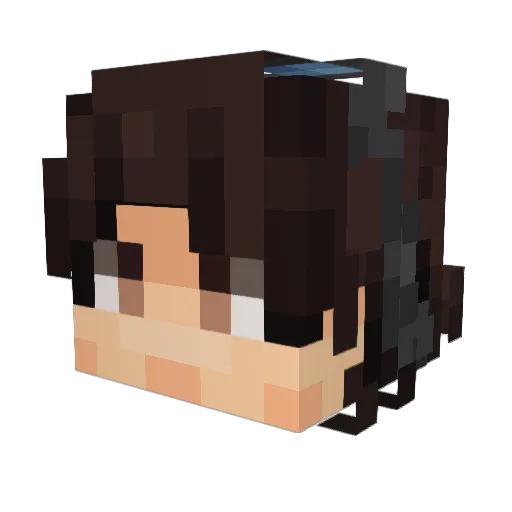 Jamints Minecraft avatar head, 3D render