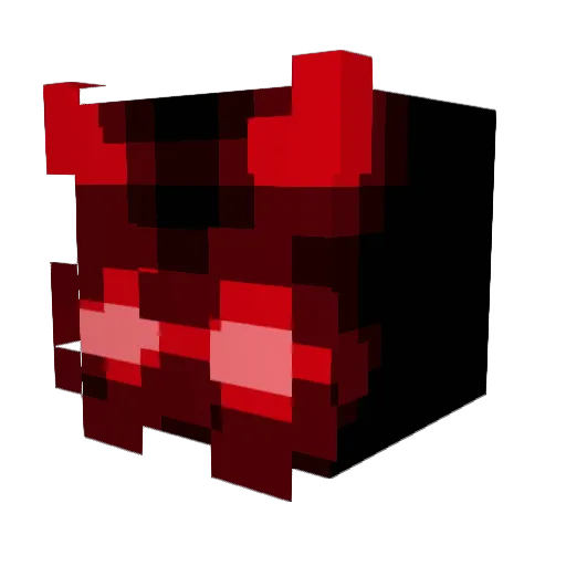 Jamirotheking Minecraft avatar head, 3D render