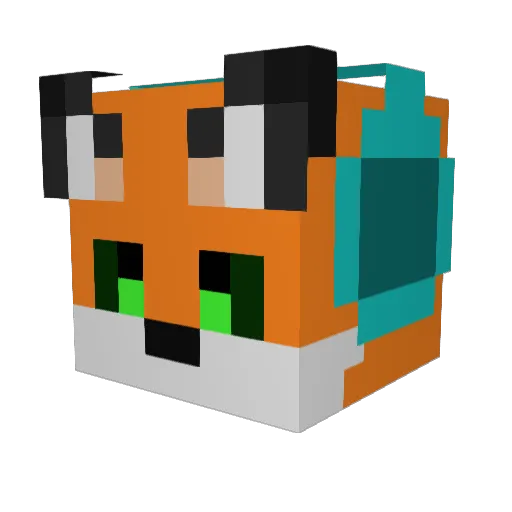 JamisonCraft Minecraft avatar head, 3D render