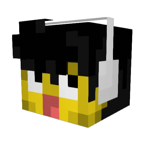 JamiyJamie Minecraft avatar head, 3D render