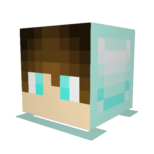 Jamiy_btw Minecraft avatar head, 3D render