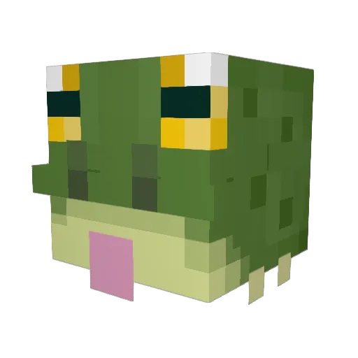 Jammababy Minecraft avatar head, 3D render