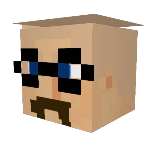 Jammal21 Minecraft avatar head, 3D render