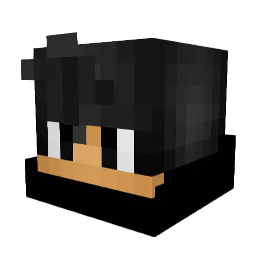 Jammeisterr Minecraft avatar head, 3D render