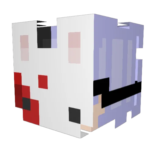 JammerPunk Minecraft avatar head, 3D render
