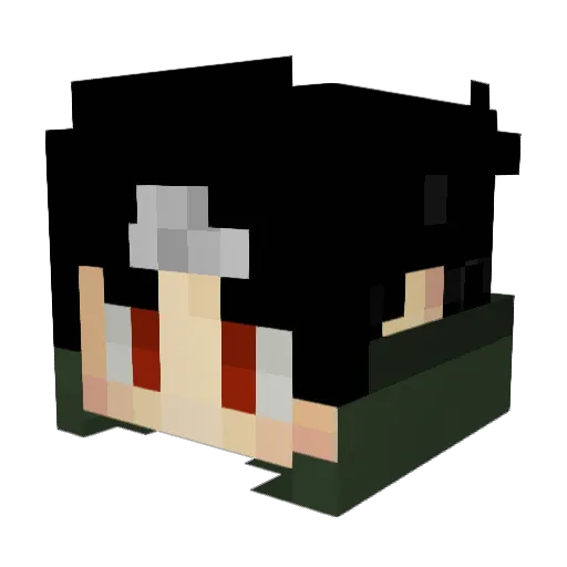 JammieJD Minecraft avatar head, 3D render