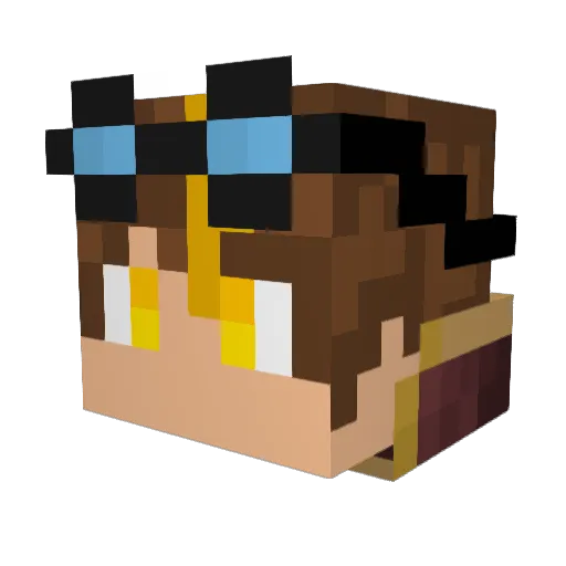 Jammilop882 Minecraft avatar head, 3D render