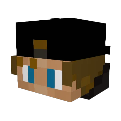 JamminLamb13 Minecraft avatar head, 3D render