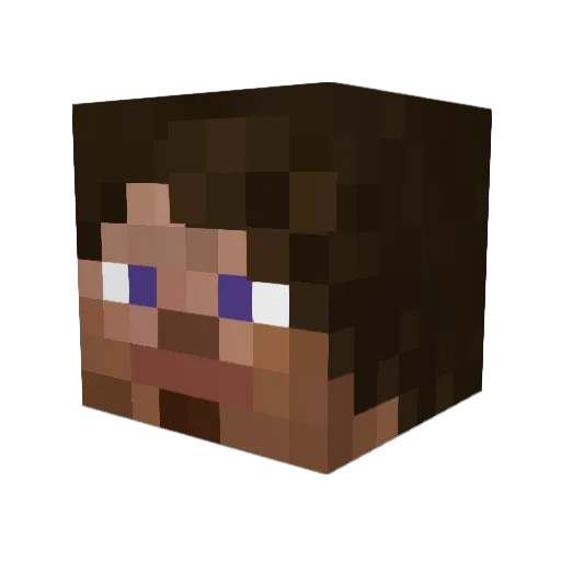 JamminOut Minecraft avatar head, 3D render
