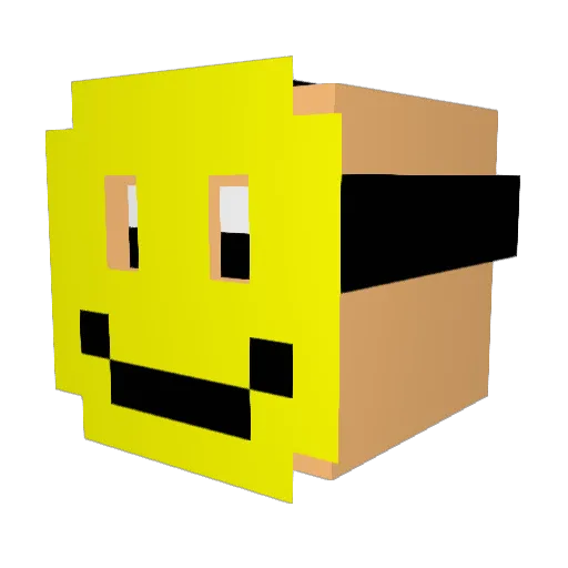 JammyBeef Minecraft avatar head, 3D render