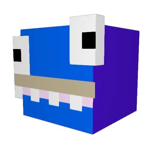 JammyJamKing Minecraft avatar head, 3D render