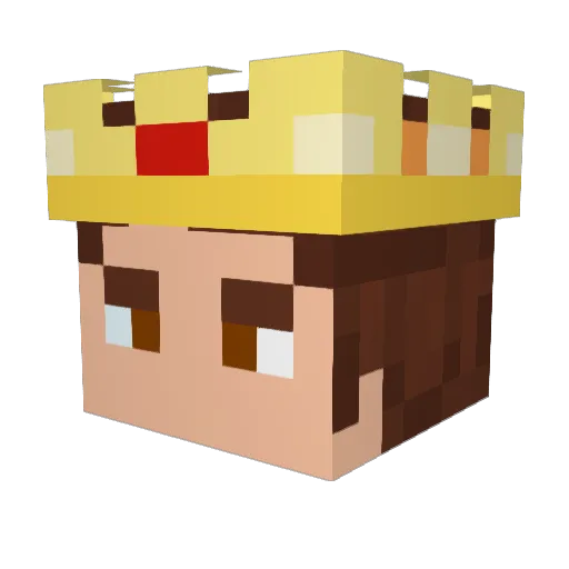 Jammy_Emperor Minecraft avatar head, 3D render