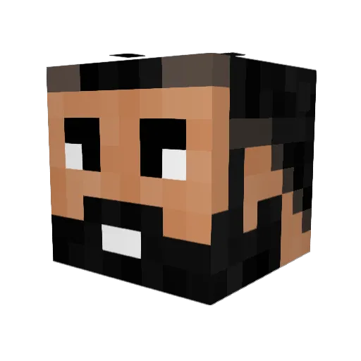 JammysPotatos Minecraft avatar head, 3D render