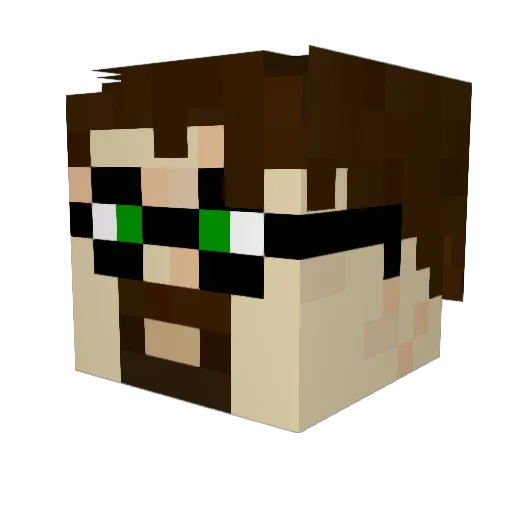 JamoLockerz Minecraft avatar head, 3D render