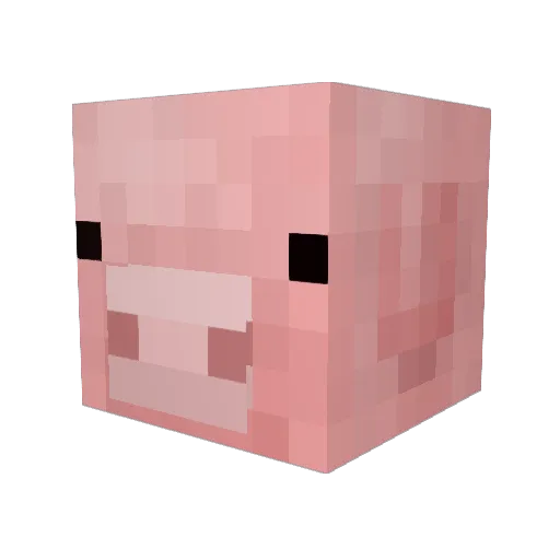 JamonSerrano Minecraft avatar head, 3D render