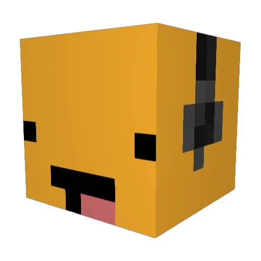 Jamong6 Minecraft avatar head, 3D render