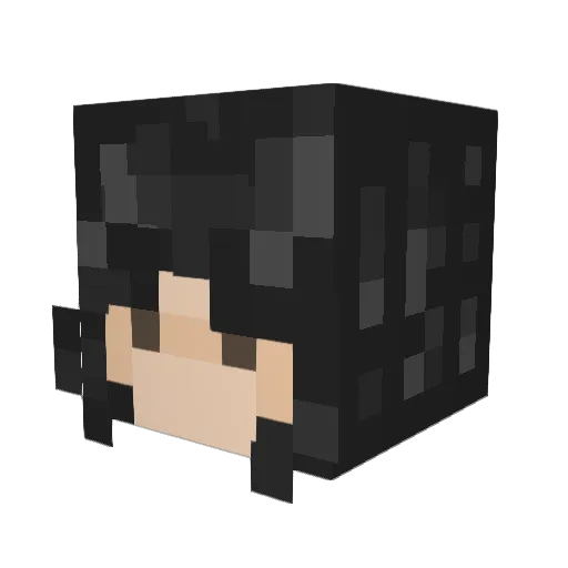 Jamootoo Minecraft avatar head, 3D render