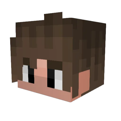 JampGHG Minecraft avatar head, 3D render