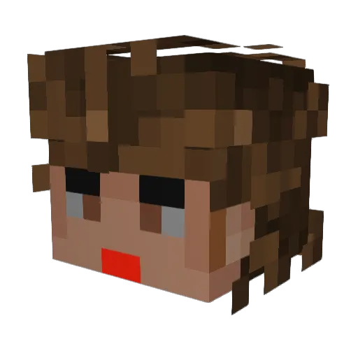 Jams87 Minecraft avatar head, 3D render