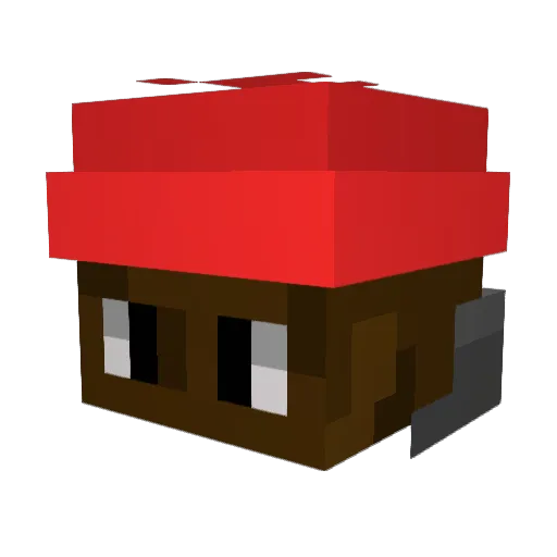 Jamsteo Minecraft avatar head, 3D render