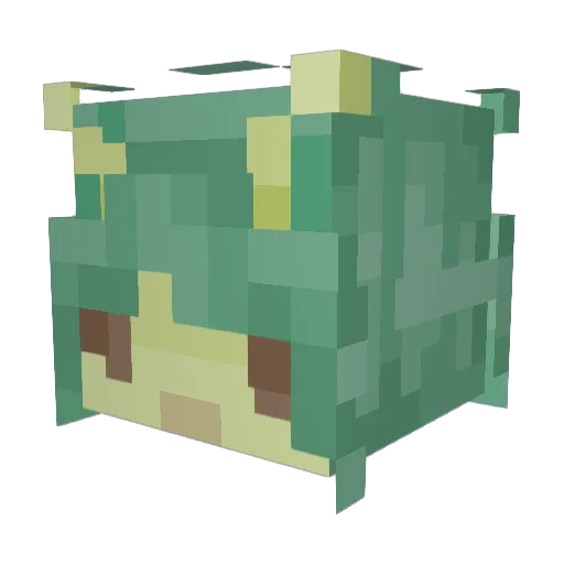 Jamtini Minecraft avatar head, 3D render