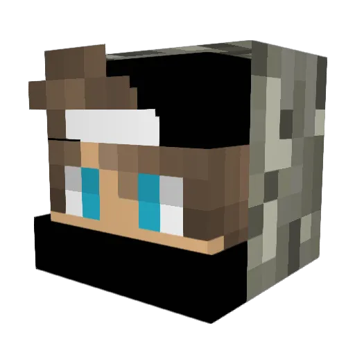 Jan1896 Minecraft avatar head, 3D render