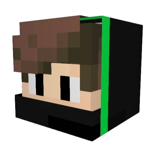 Jan25122009 Minecraft avatar head, 3D render