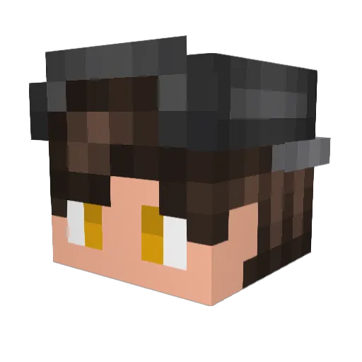Jan4500 Minecraft avatar head, 3D render