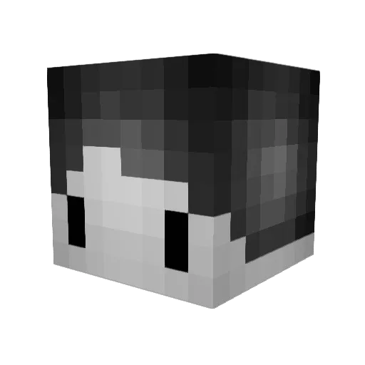 JanDerEsel Minecraft avatar head, 3D render