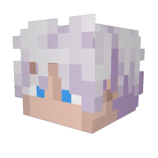 JanFrei Minecraft avatar head, 3D render