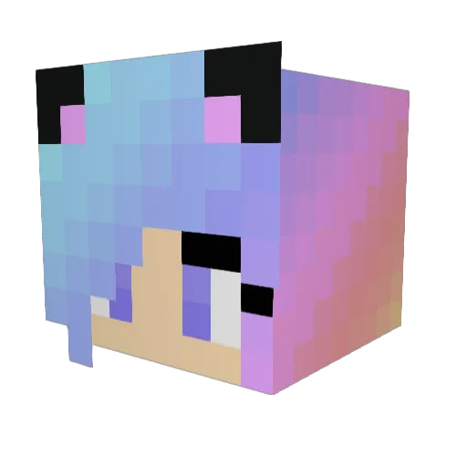 JanJan056 Minecraft avatar head, 3D render