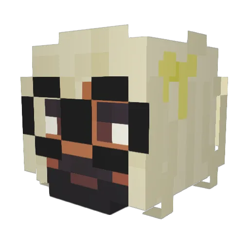 JanJeffrey Minecraft avatar head, 3D render