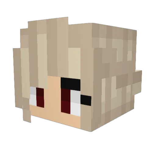 JanLxcxs Minecraft avatar head, 3D render
