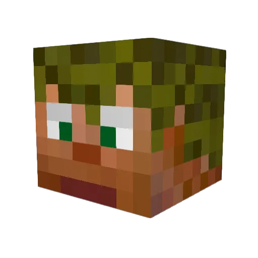 JanMiles Minecraft avatar head, 3D render