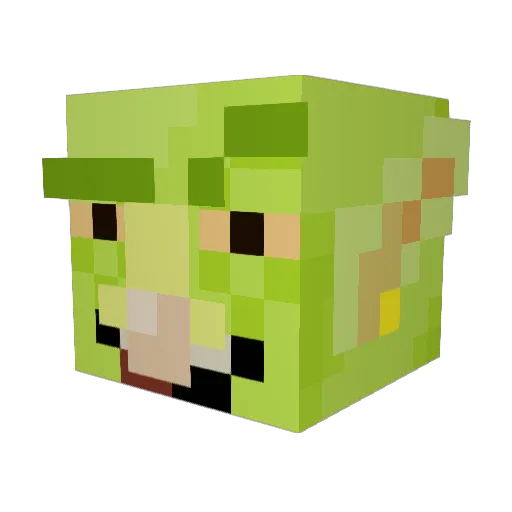 JanSchwan Minecraft avatar head, 3D render