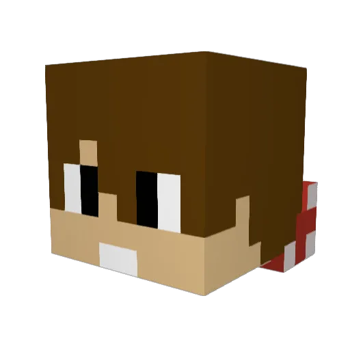 JanZiga Minecraft avatar head, 3D render