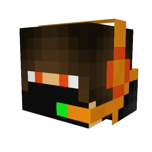 Jan_1807 Minecraft avatar head, 3D render