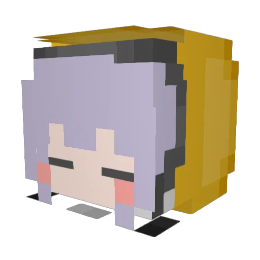 JanaToll Minecraft avatar head, 3D render
