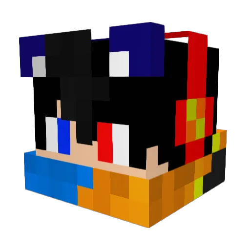 Jana_Adel Minecraft avatar head, 3D render